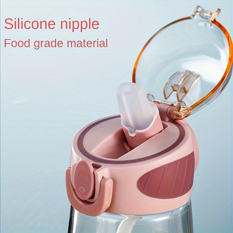 Cute Summer Straw Water Bottle Portable Kids Tumbler Lightweight Drinking Cup for Students BPA-Free Hydration Bottle