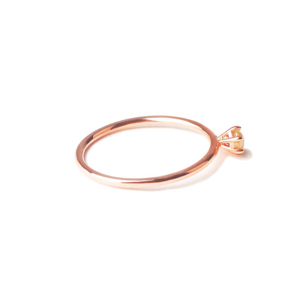 Mezmic Magic Yellow Diamond Cocktail Gold Ring