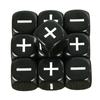 Dice-6-Sided 10pcs Marbled, Opaque Effect "+,-" Dice Brand Fate Dice for Fate & Fudge Game Board Game Desk Game