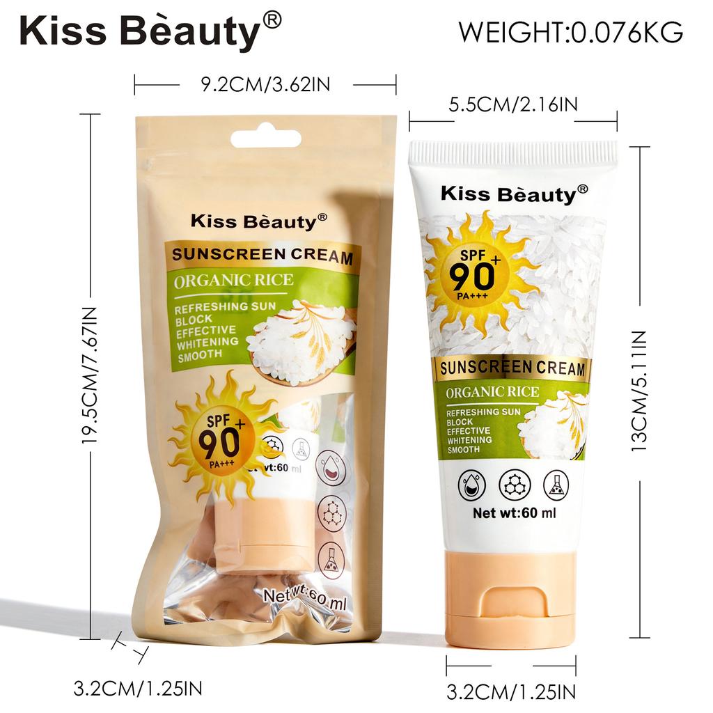 Kissbeauty Рисовый Изолирующий Защитный Крем Многофункциональный Восстанавливающий Увлажняющий Для Мягкой Кожи