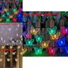 Уличная гирлянда-бабочка с LED-фонариками для украшения патио и двора
