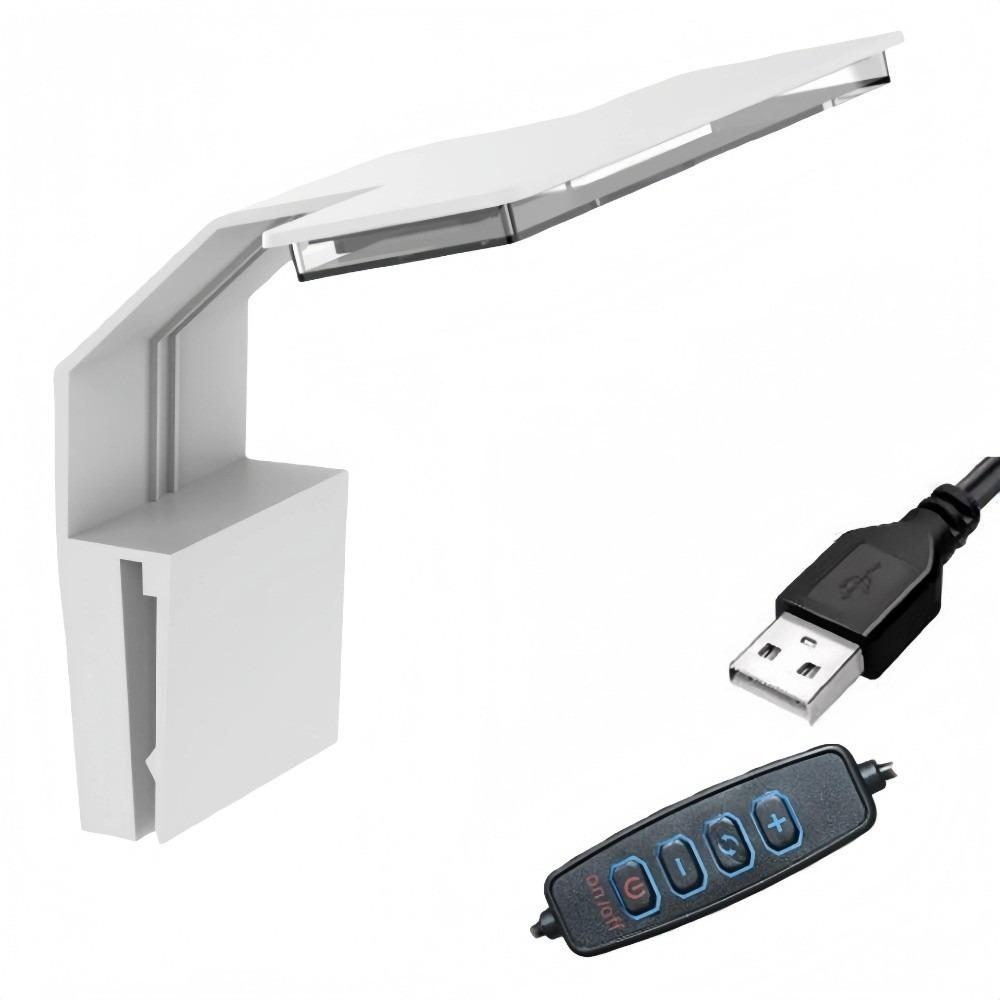 Портативная клипсовая лампа для аквариума, USB, энергоэффективная, светодиодная, водонепроницаемая, ландшафтная лампа для небольших аквариумов