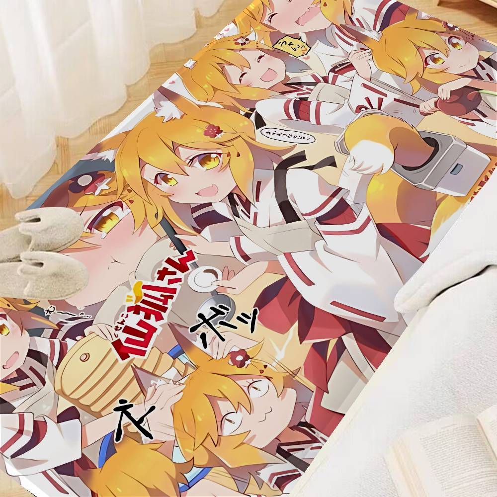 The Helpful Fox Senko San Room Mats Cheaper Anti-slip Modern Living Room Balcony Printed Welcome Rug