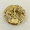 Brass Marine Sundial Compass Travel Trekking Camping Pocket Compass Push Button Pocket