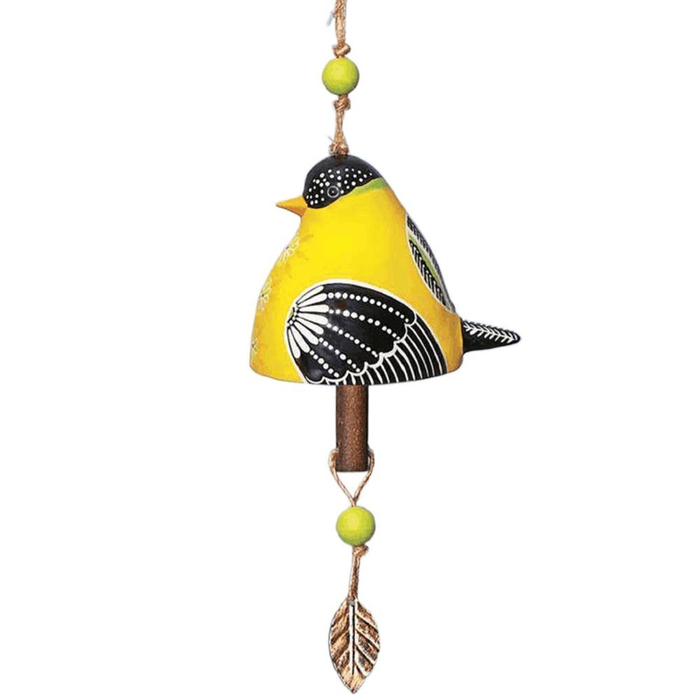 Resin Wind Chime Hand Painted Hanging Ornaments Wind Bell Bird Song Bell Wall Decoration