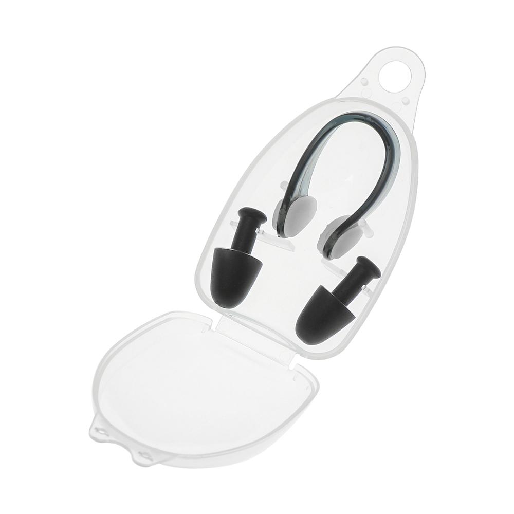 Pool Accessories Case Protective Nose Clip Protection Ear Plug Prevent Water Soft Swimming Earplugs