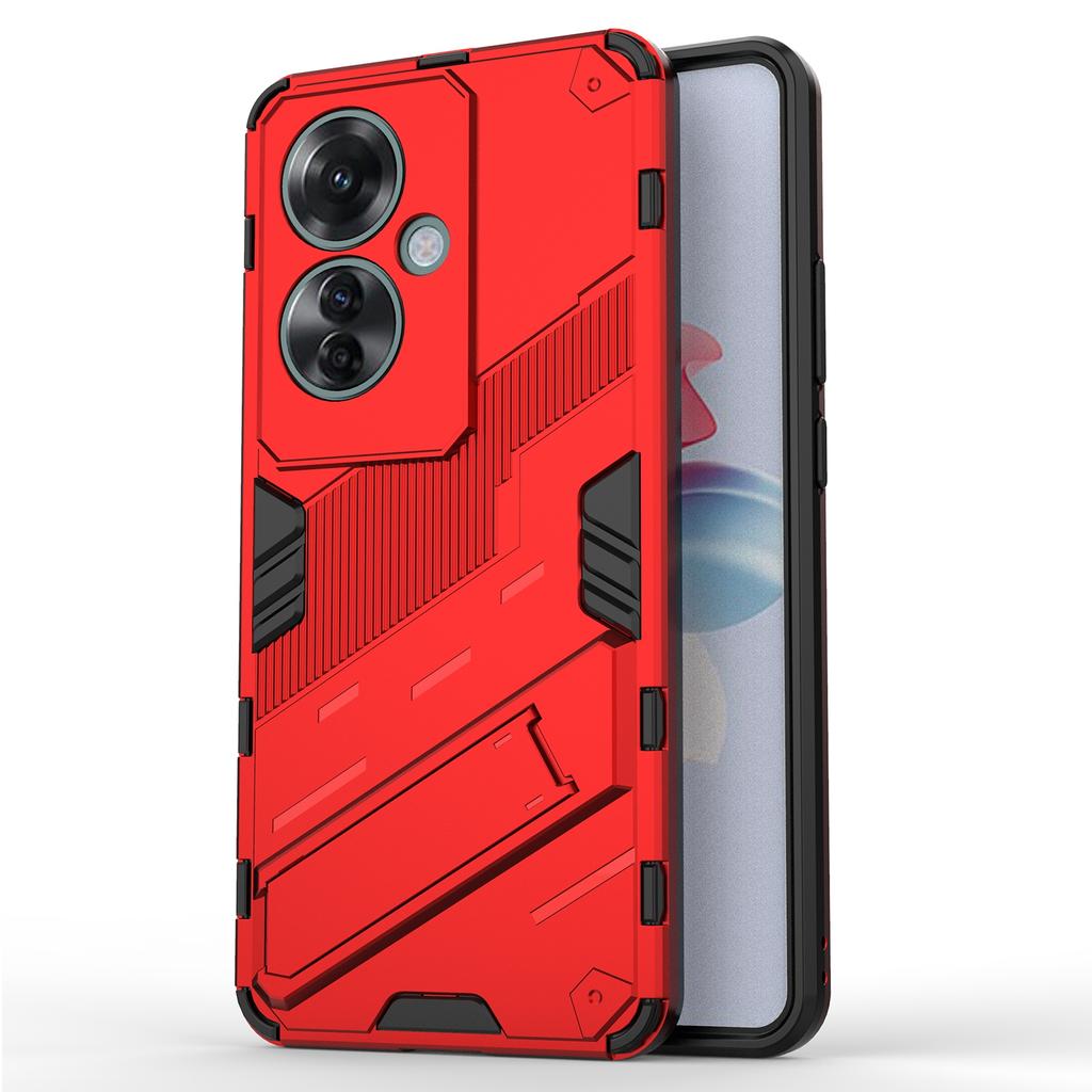 Для Oppo Reno11 F 5G Kickstand Case PC+TPU противоударный гибридный чехол для телефона