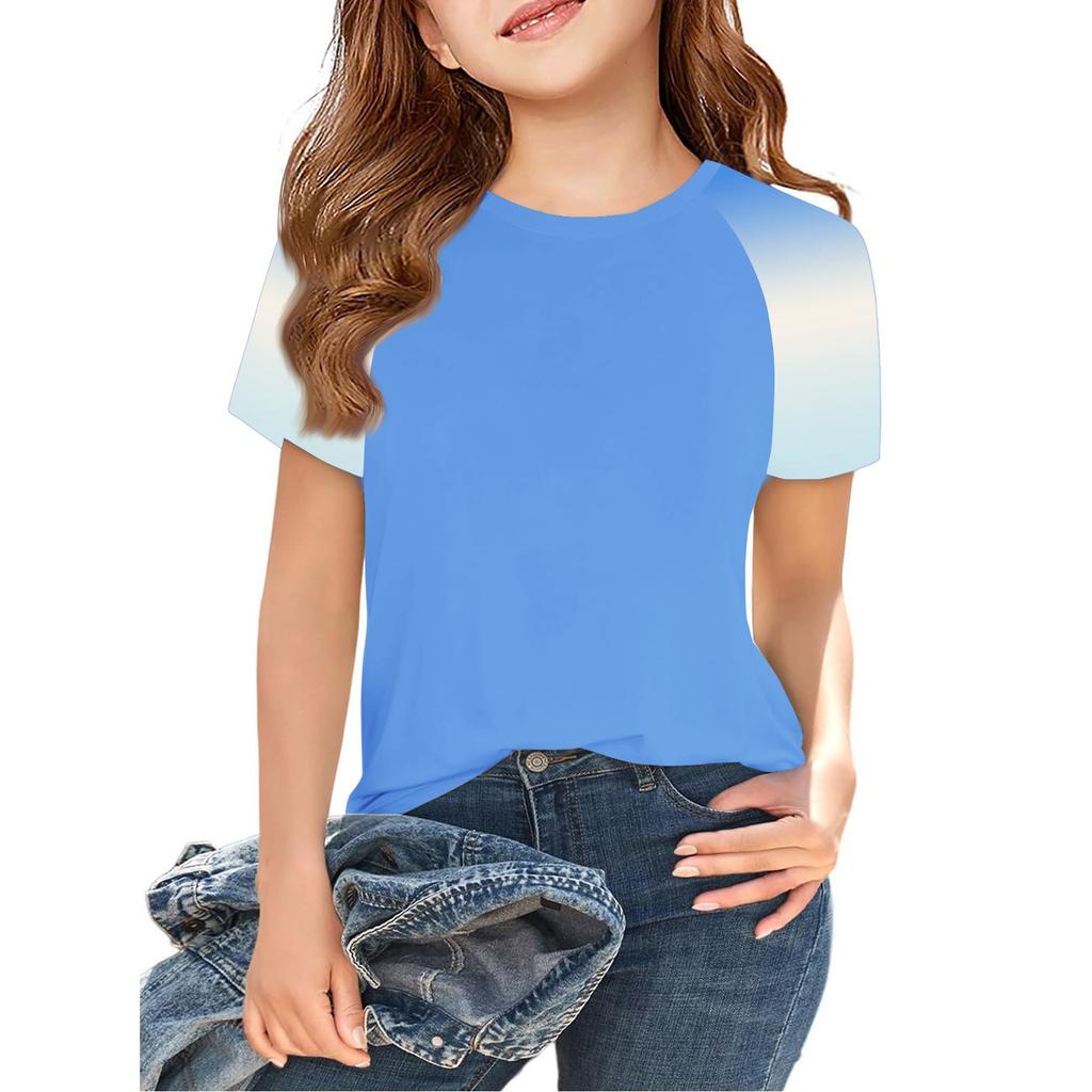 Toddler Girl Boy T-Shirts Kids Top Boys And Girls Printed Short Sleeved T-shirt 2-12Y