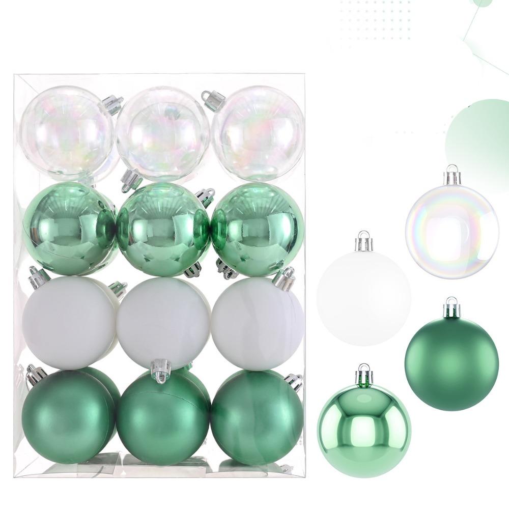 24pcs 6CM Christmas Balls Electroplated Christmas Spheres Pendant  Background Layout