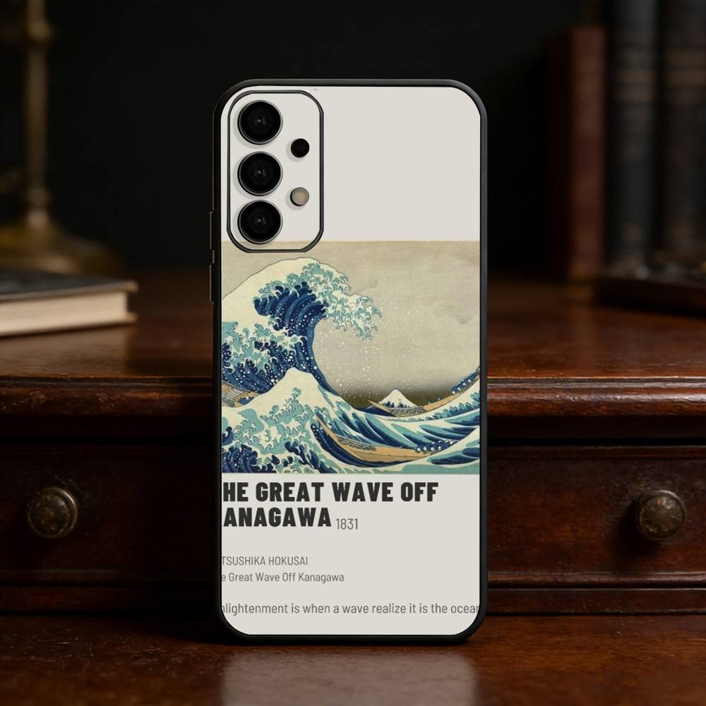 Great Wave Off K-Kanagawa phone Case For Samsung S25,24,21,22,23,30,Ultra,20,Plus,Fe,Lite,Note Soft Black Cover