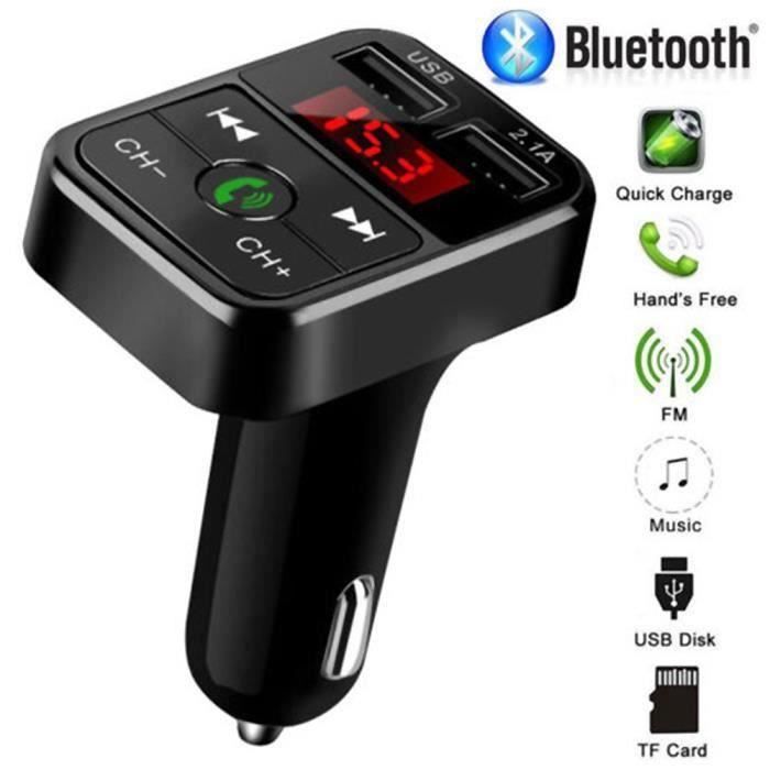 Transmetteur FM Bluetooth pour voiture Adaptateur