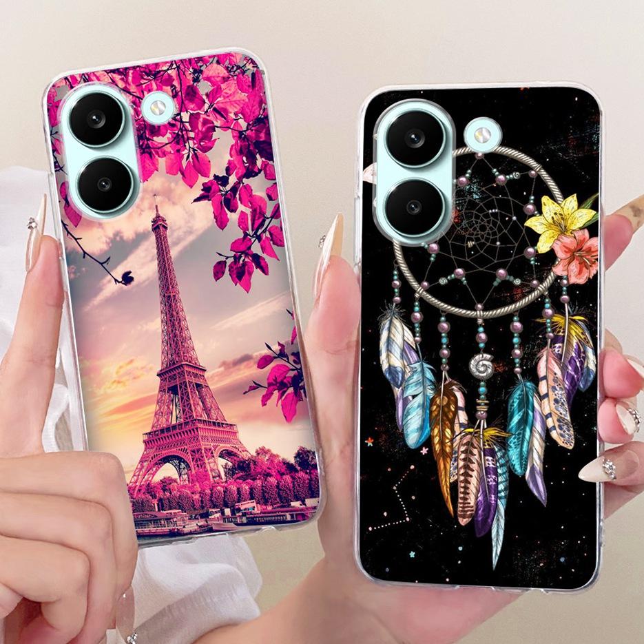For Xiaomi Poco X8 Pro 5G Case Cute Cat Peacock Painted Cover Soft Slim Phone Case For Xiaomi Poco X8 Pro Max PocoX8 Pro 5G Bags