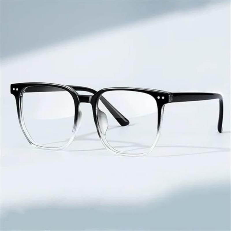 Большие квадратные очки с защитой от синего света, модные ретро-очки для мужчин и женщин, компьютерные игровые классические простые стеклянные очки