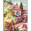 Canvas Kit - Penelope - Flowered Cottage - 14 X 16 Cm - 100% Cotton - Needle Included