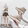 Fall  High Top White Shoes New Korean Style Ins Women's Platform Height Increasing Sports Board Shoes Casual T313