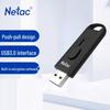 Зашифрованная USB 3.0 флеш-накопитель Netac U309 с выдвижным коннектором