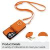 RFID Blocking Crossbody Rhombic Zipper Wallet Shockproof Phone Case With Ring Holder For Galaxy S22 Ultra 5G