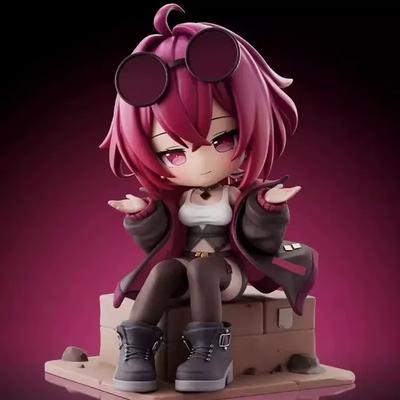 13.5см Honkai Star Rail Кафка Чиби Сидящая Фигурка ПВХ Аниме Статуэтка Настольное Украшение Коллекционная Модель Игрушка Подарок Разработанная Для Поклонников Аниме