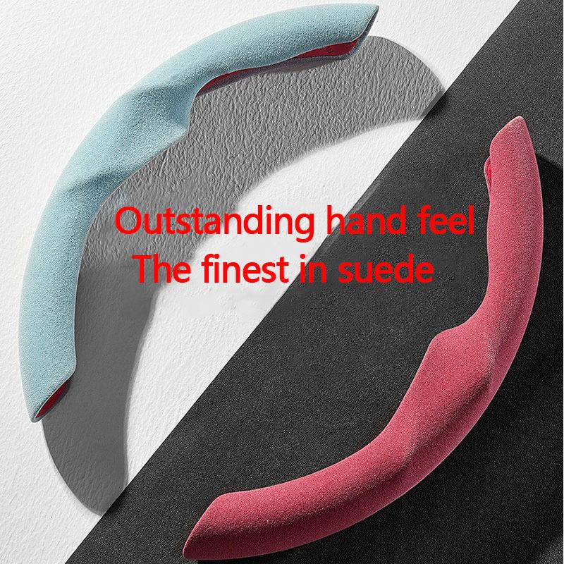 Car Steering Wheel Cover for Tesla New Model Y Juniper 2025 for Model Y/3 Booster Suede Cover Anti-skid Steer-Wheel Protector