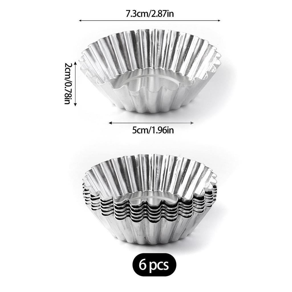 Aluminum Alloy Non-stick Canelé Cake Mold for French Desserts
