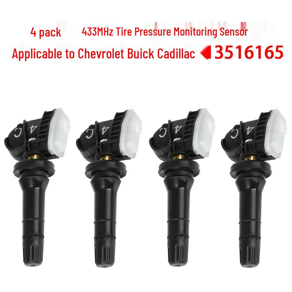 Комплект из 4 датчиков давления в шинах 433 МГц для Chevrolet, Buick, Cadillac