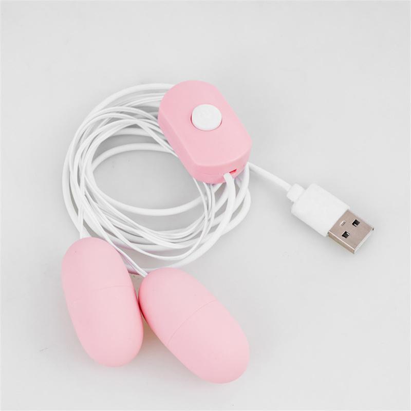 Вибраторы USB Двойное Вибрирующее Яйцо Стимулятор Клитора Вагина Массажный Вибратор Пуля Женские Мастурбаторы Секс-Игрушки Для Женщин 18