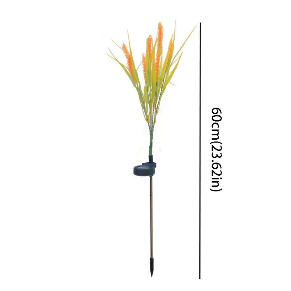 Светодиодный светильник на солнечной батарее, монтируемый на грунт, светильник-колышек в виде колоса пшеницы, светильник на солнечной батарее, садовое освещение