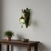 Mermaid Wall Lamp Resin Sculpture Mythical Figure Wall Lamp Mythical Creature Sconce Cordless Design for Themed Rooms, Hallway