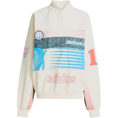 adidas Оригиналы Архив SS25 Летний спорт Свободный крой Воротник-стойка Универсальный свитшот Унисекс Свитшот JW0148