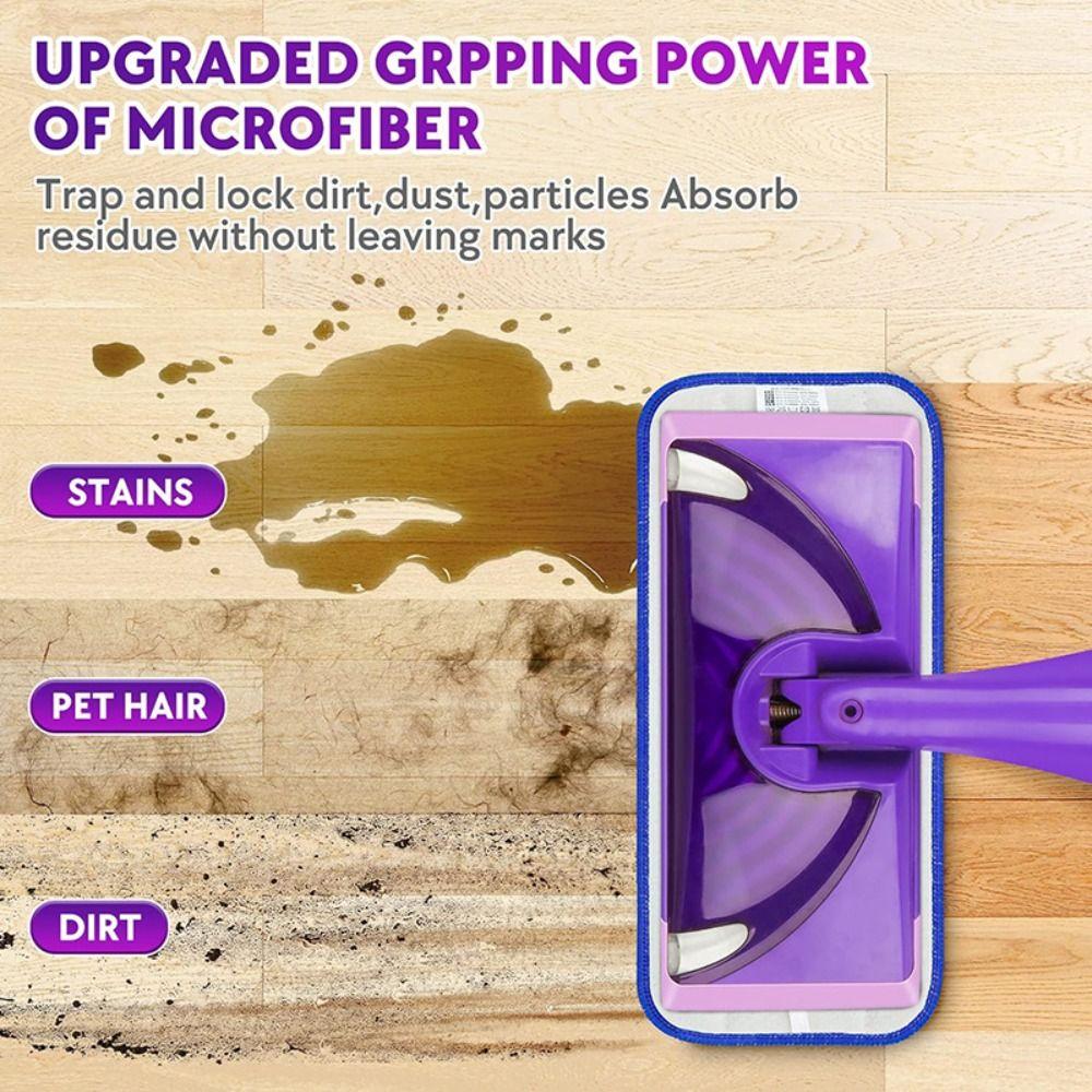 Dry and Wet Reusable Mop Pads Microfiber Mop Cloth New Mop Mat for Swiffer Wet Jet for Home