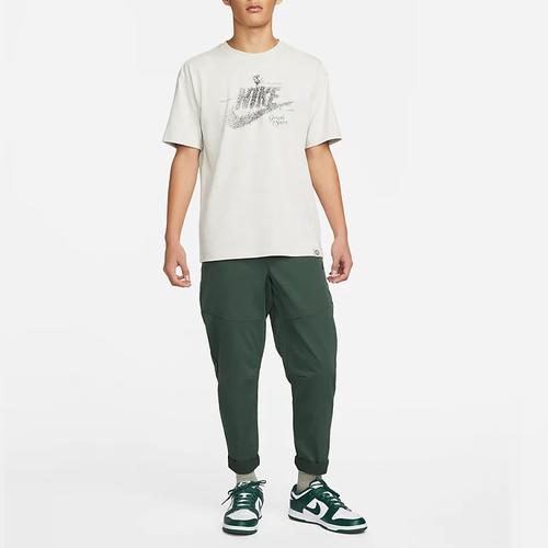 Nike Мужская белая футболка с принтом логотипа с растениями и цветами