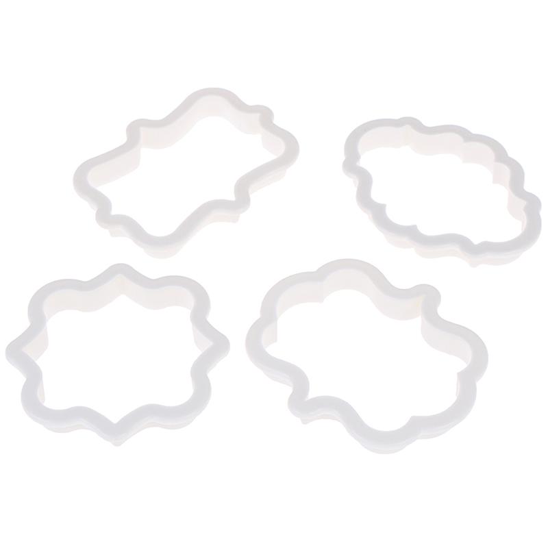 4 шт. набор формочек для печенья в винтажной рамке, пластиковые формочки для печенья, инструменты для торта
