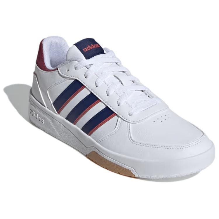 Adidas VL COURT 2.0 Low top Skateboard Shoes Men's White Blue ID0507
