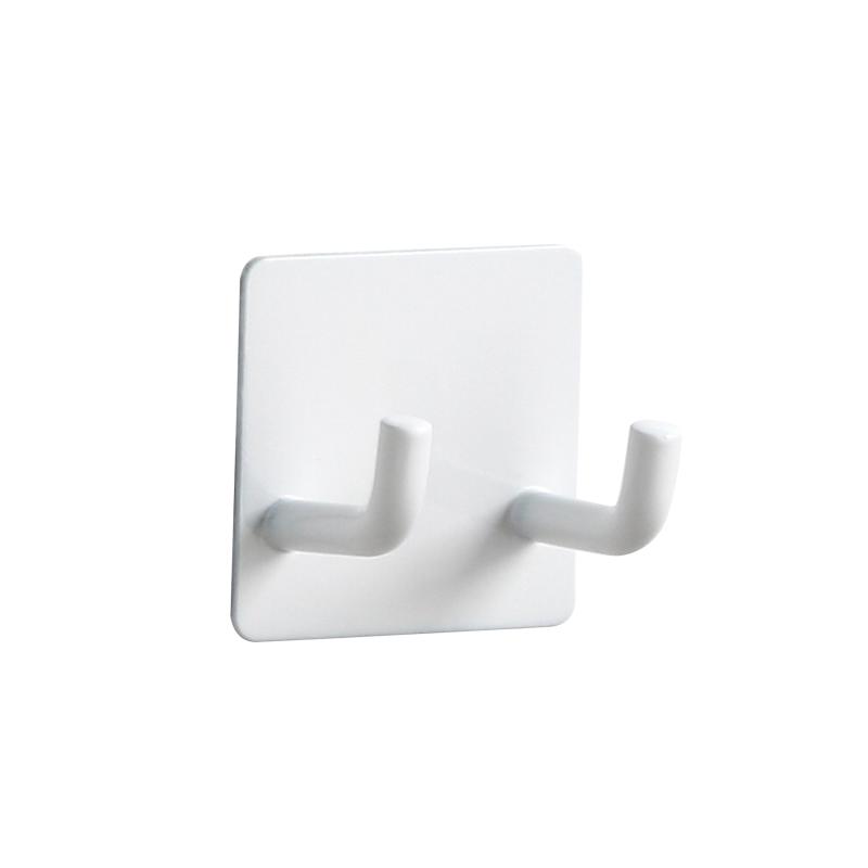 Крючок из нержавеющей стали для дома, кухни, настенный, без дырокола, для ванной, водонепроницаемый, с сильным клеем, для хранения, двойной крючок