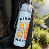 1PC Kindness Matters Floral Art Print 750ml Color Plastic Sports Water Bottle Leakproof Flip Straw Lid Suitable for Sports Office Home Use