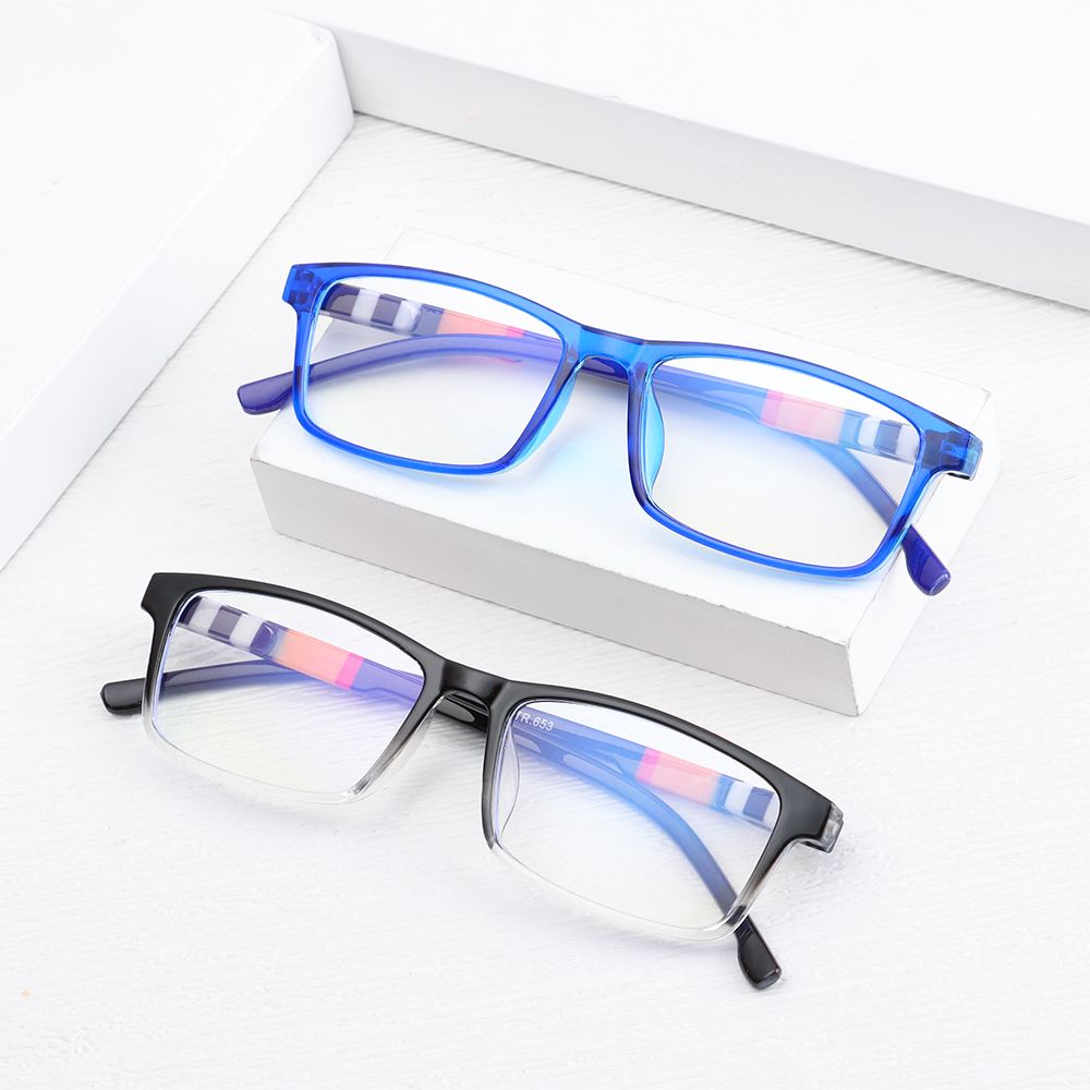 Elegant Portable Eye Protection Ultra Light Frame Reading Glasses Anti-Blue Light Eyeglasses