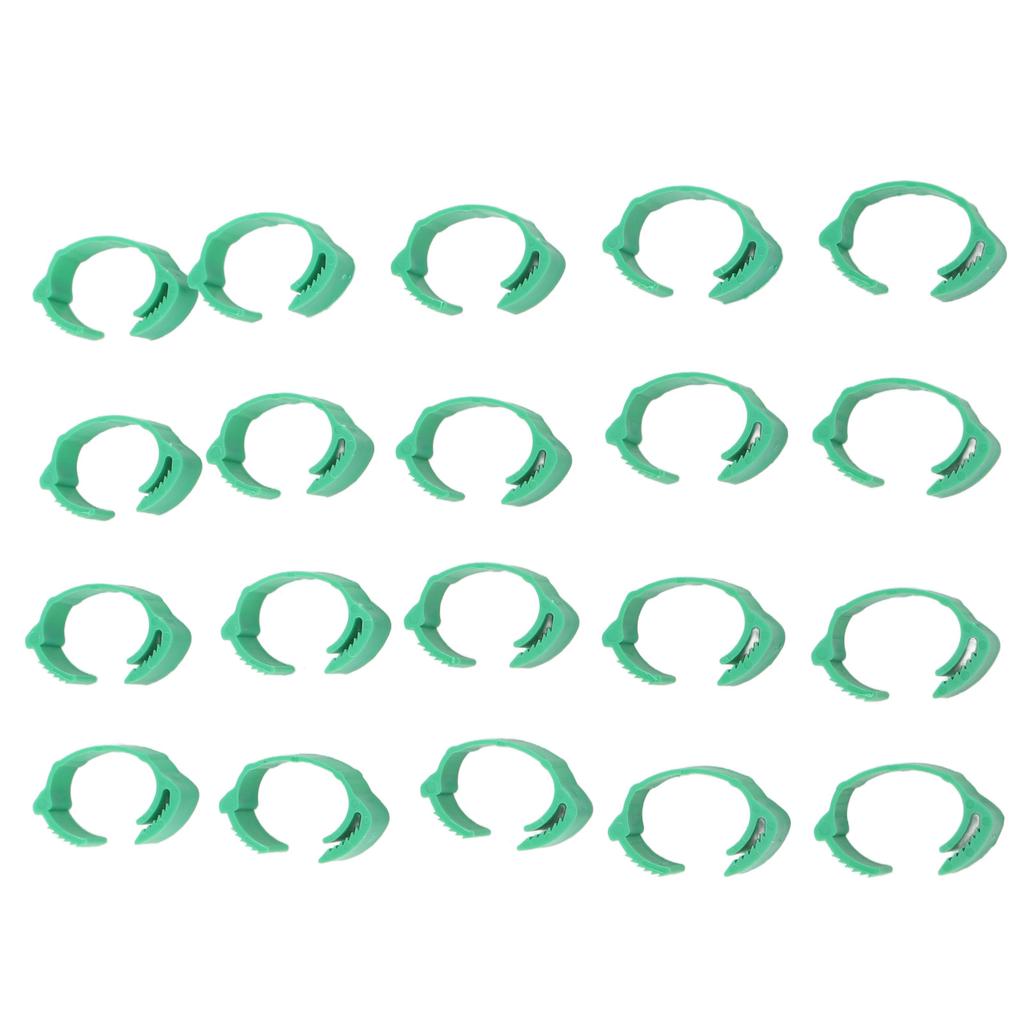 100 шт. Идентификационные ножные браслеты для кур, регулируемые, сделай сам, клипсы, браслеты для уток, для гусей, голубей, зеленые