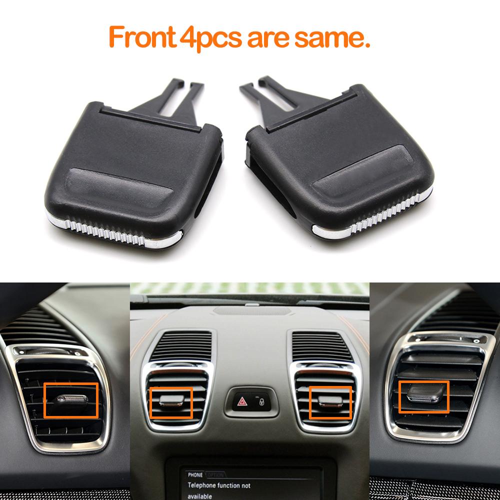 Interior Car Front Dash AC Vent Grille Outlet Tab Clip Slider Knob For Porsche Boxster Cayman 981 2013-2020 Carrera 991