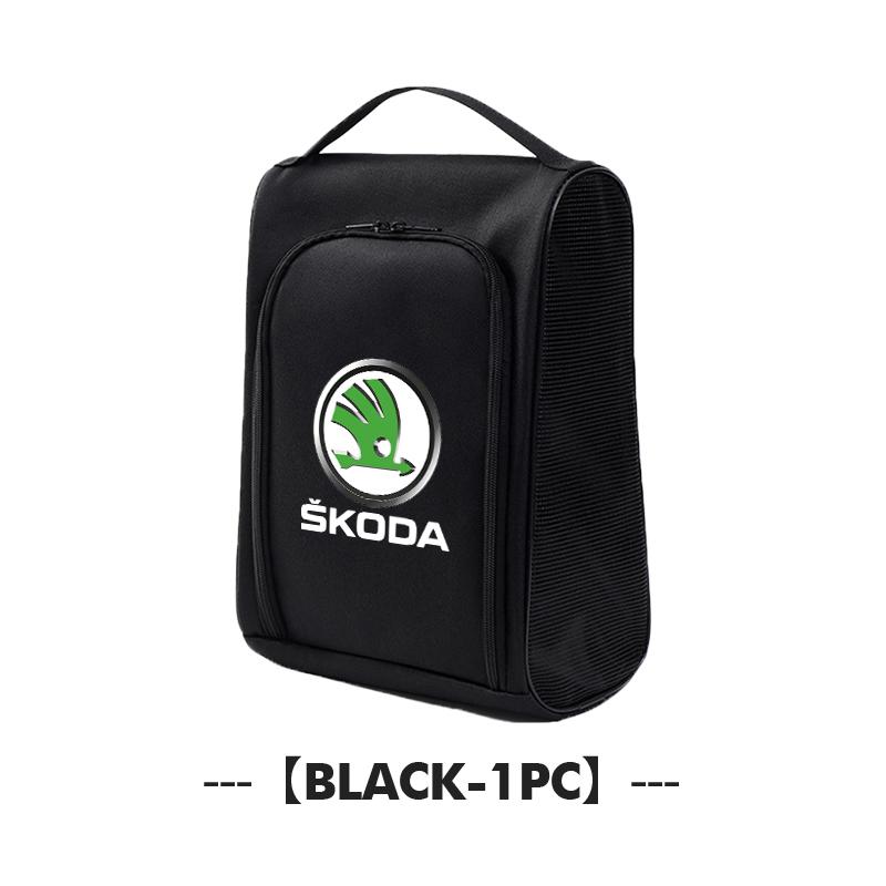 AAABR1 Car Sneaker Organizers Travel Shoe Bag Storage Accessories For Skoda Octavia A5 A7 RS Fabia Superb Rapid Karoq