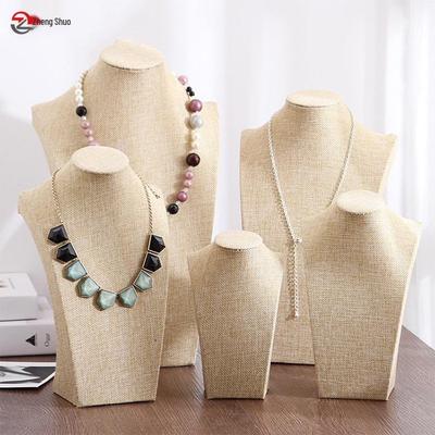 Бархатная подставка для ожерелий Ювелирный манекен