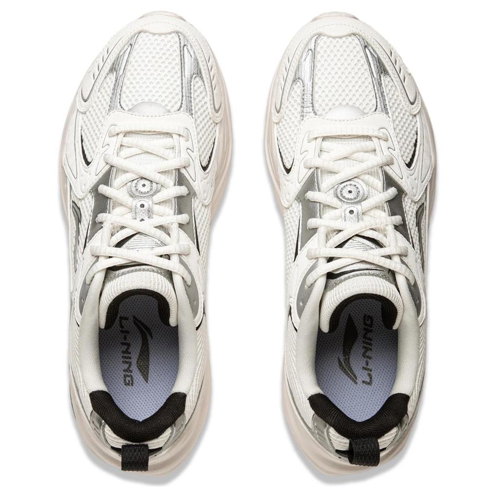 Li Ning Meteor 2K ретро мода универсальная толстая подошва амортизация нескользящая износостойкая поддержка увеличенная высота низкий верх папины туфли AGCU329-1