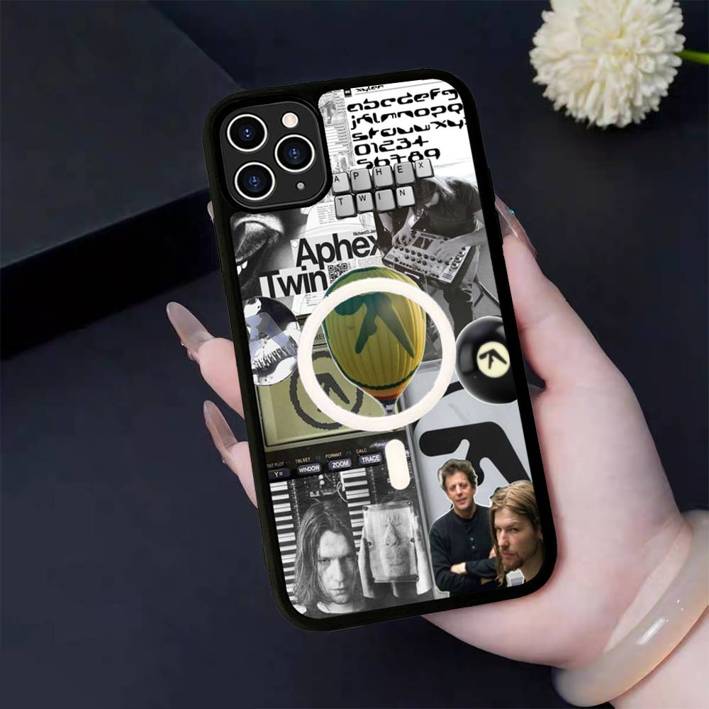 Музыкант A-Aphex T-Twin Для чехла MagSafe Для IPhone 17 16 Pro Max 15 14 Plus 13 12 11 Беспроводная зарядка Чехол для телефона