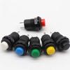 30pcs 12mm Lock Latching OFF- ON Push Button Switch Maintained Fixed Pushbutton Switches