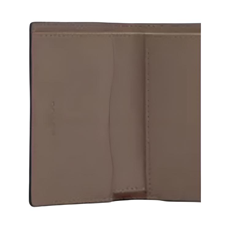 Coach Micro 11 Logo Snap Closure Refined Calfskin Wallet Women wallet Dark-Stone CP260-IMV2R