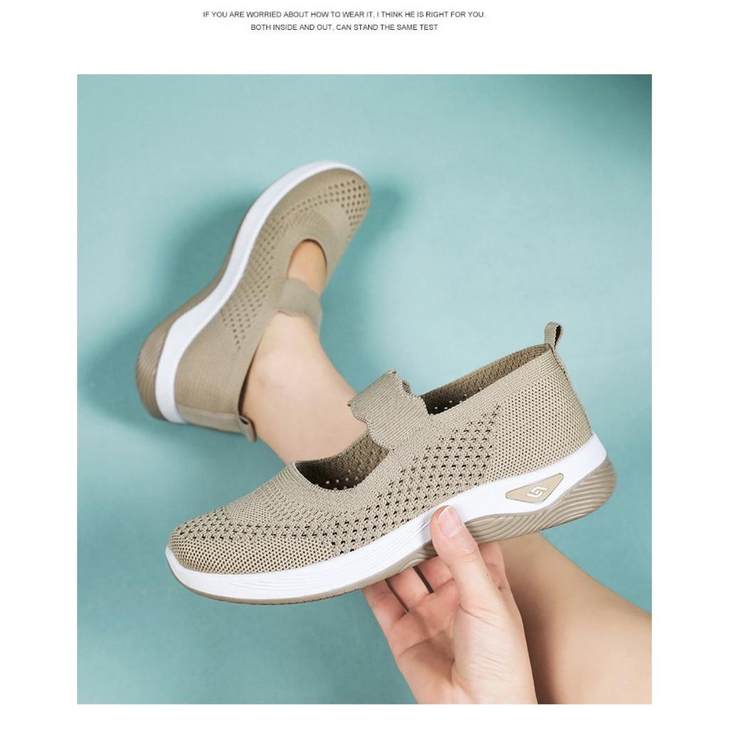 Женская обувь летом, легкие прогулочные туфли из ткани