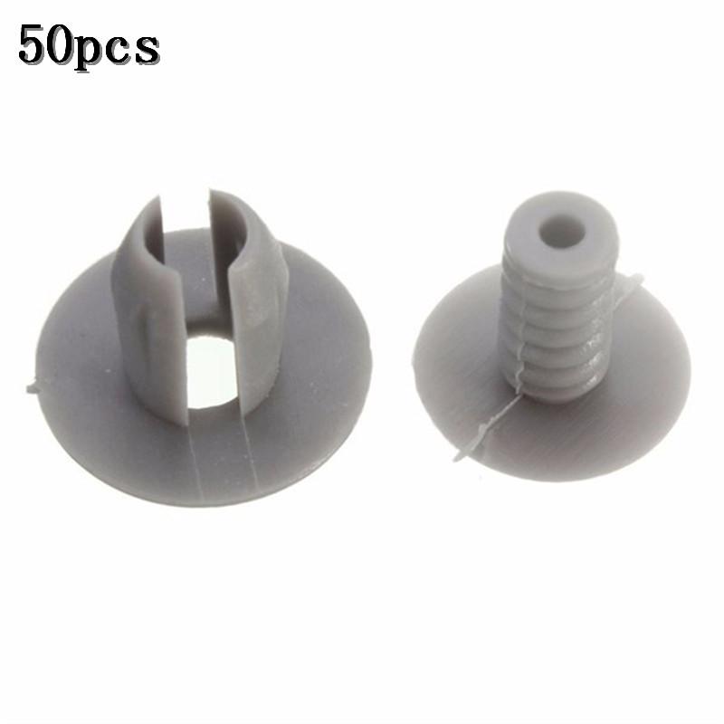 50pcs /Set Grey Trim Panel Lining Clips Plastic Fastener Light Grey For Vw Volkswagen T4 T5 Transporter Eurovan Light
