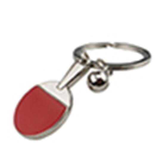Pingpong Bat Ball Table Tennis Racket Keychain Car Key Chain Decor Ring Gift