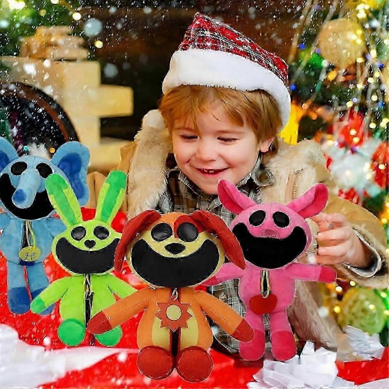 Hoppy Smiling Critters Plush Toys, 8-Piece Set
