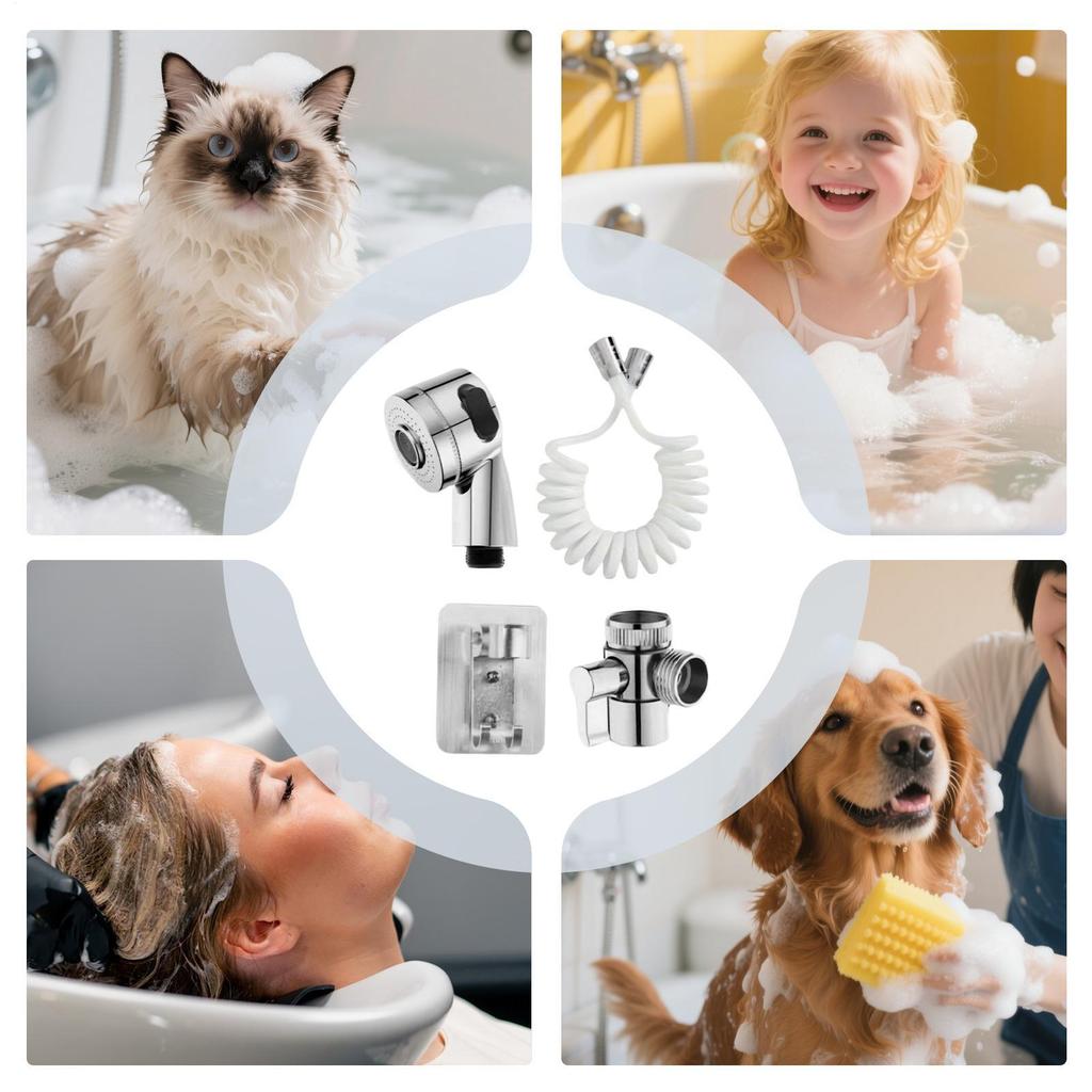 Насадка-распылитель для кухонного смесителя Набор насадок-распылителей для ручного душа для кухонной мойки Шланг для душа Подставка Головка Адаптер Набор Для Хозяйственных Нужд