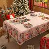 Рождественская скатерть, Новогодняя круглая скатерть, атмосферное украшение, скатерть на кофейный столик, чехол для скатерти на Праздник Весны